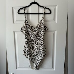 Aerie Animal Print One Piece Swim Suit